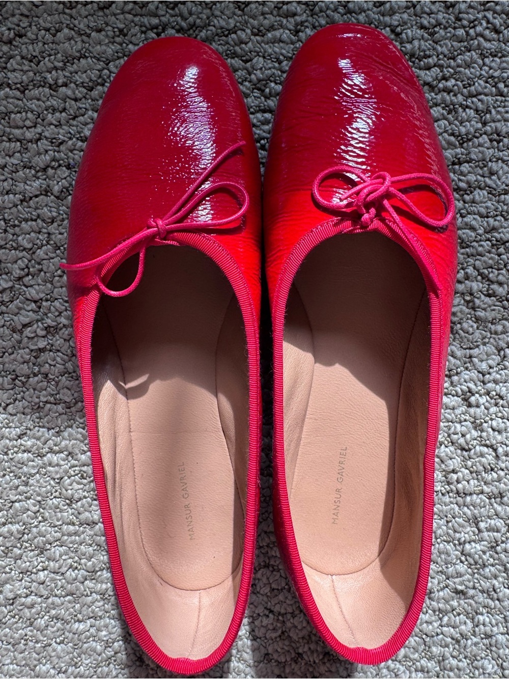 Mansur Gavriel Dream Ballerina Size 36.5 in Poppy Red - Picture 5 of 8